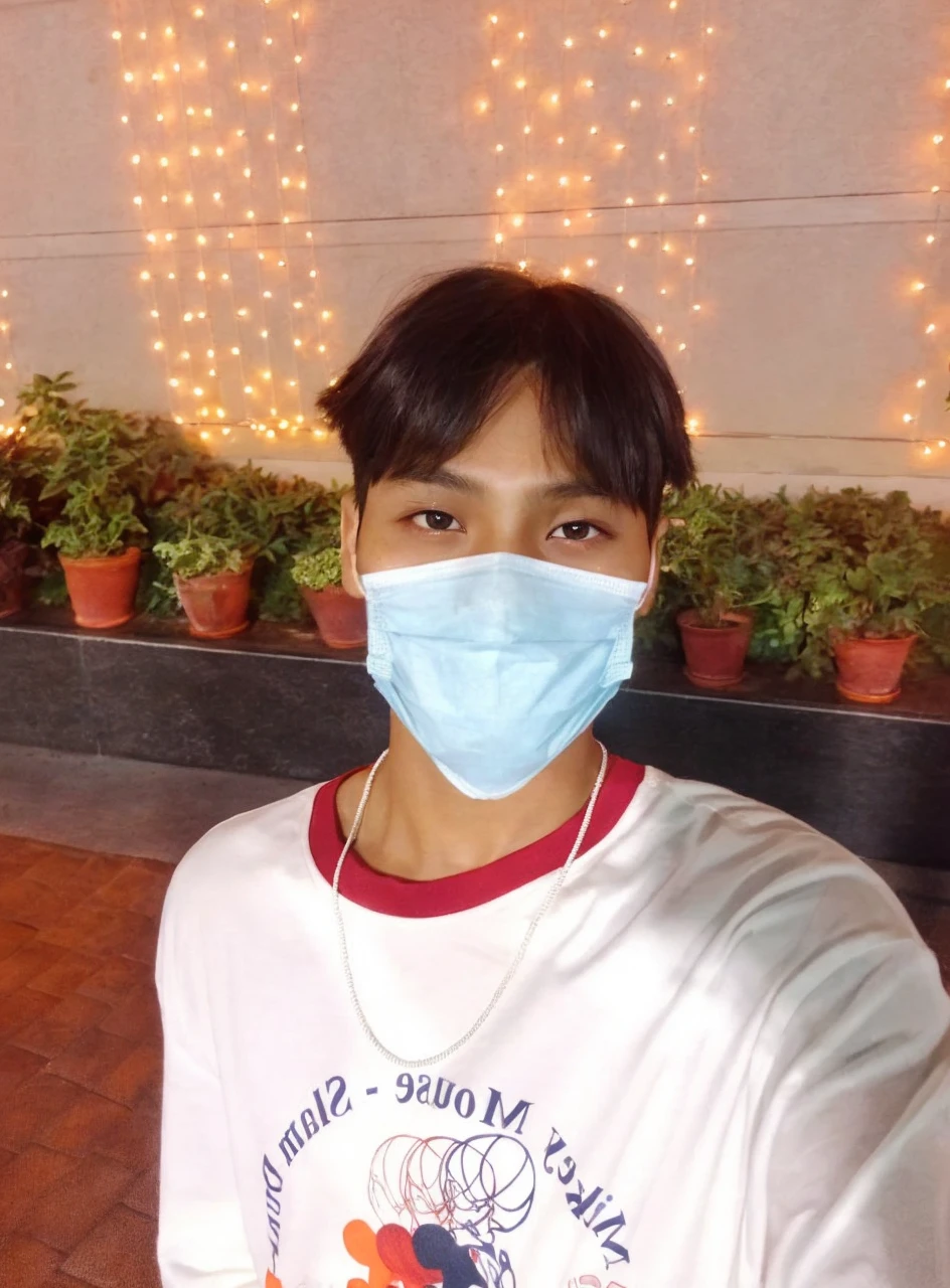 Generate a hyper-realistic image of a charming 8-year-old South Korean boy with:
- Luscious, dark hair that falls effortlessly across his forehead
- Distinct double eyelids that add depth to his expressive eyes
- A perfectly proportioned 'V'-shaped face with high cheekbones and a pointed chin
- Smooth, radiant skin with a subtle glow
- Intricate details that capture the subtleties of human features
- Ultra-high definition quality with precise textures and shading
Create an image that looks like it was a selfie taken by his phone , with meticulous attention to detail and a natural, effortless pose that exudes innocence and charm.