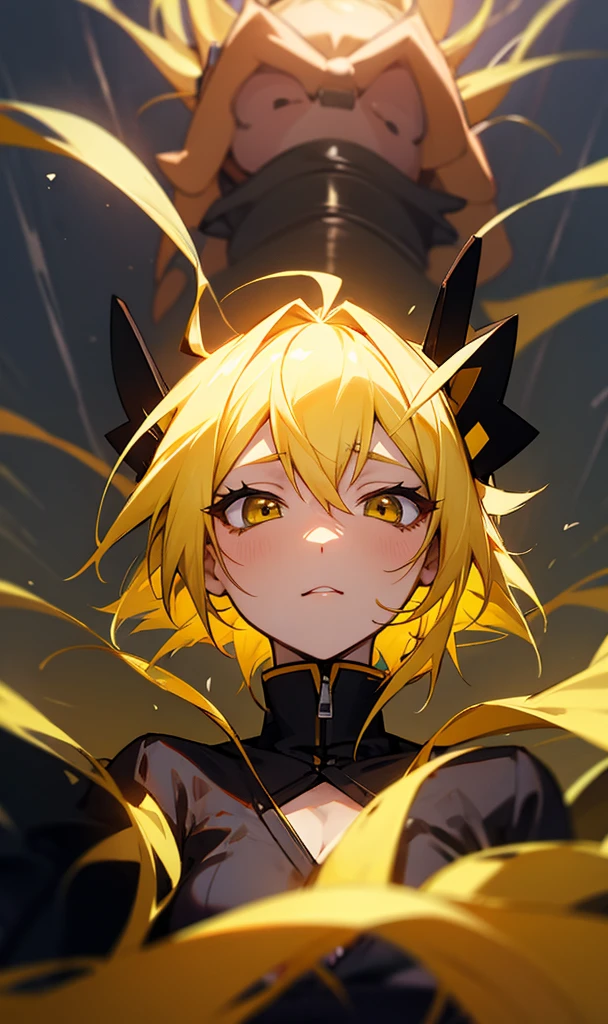 Anime girl yellow hair hentai