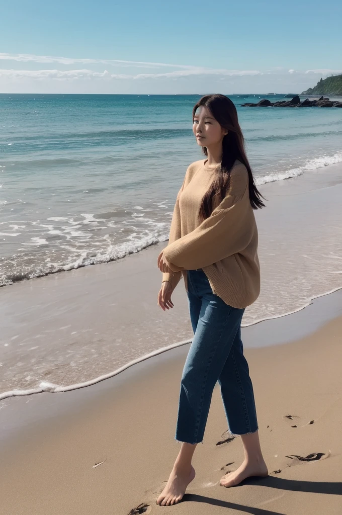 sezy woman on beach