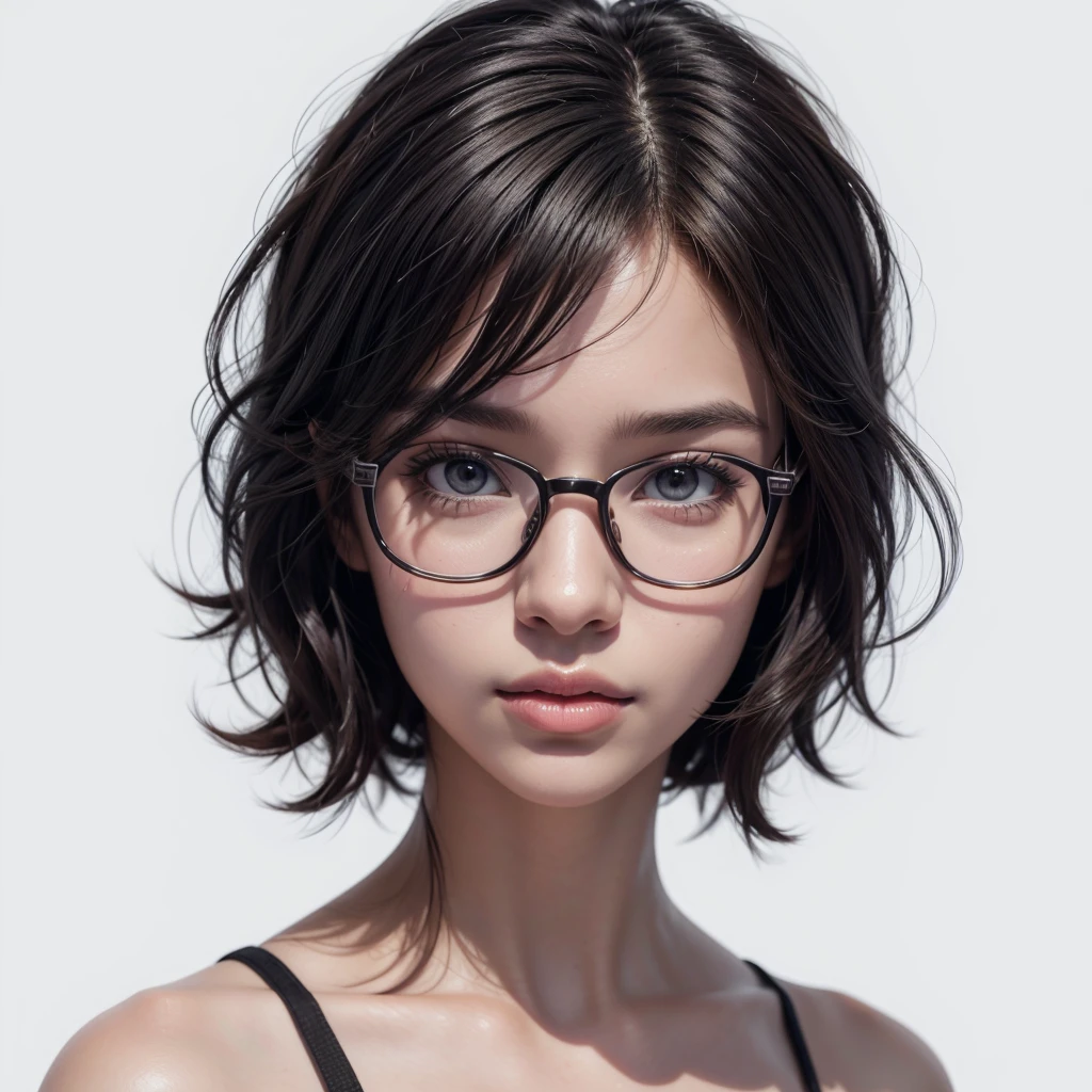 desenho de uma mulher with glasses, dark-skinned, a digital painting inspired by loish, art station, serial art, stylized portrait, high-quality portrait, digital illustration portrait, digitalportrait, with glasses, detailed color portrait, cute portrait, nft portrait, no art style by bowater, lofi portoRait, realistic painting of beautiful girl, digital art portrait