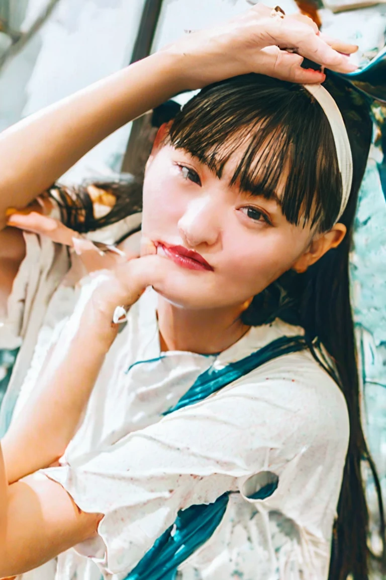 (Highest quality、High resolution、8k、masterpiece:1.55、Film Grain)、((Full body photography:1.0))、Japanese women、A woman with a cute upward gaze、Tank top with loose chest、Full body photography:1.33、Stylish clothes that show off your body lines and look great on Instagram、No underwear:1.88、Light brown hair、cute、Lens flare、((Nice style))、Highly detailed photos、Very beautiful and ideal、Super no makeup、(8k、RAW Photos、Highest quality、masterpiece:1.2)、(Realistic)、1 girl、((Looking into the camera:1.4))、Hair blowing in the wind
