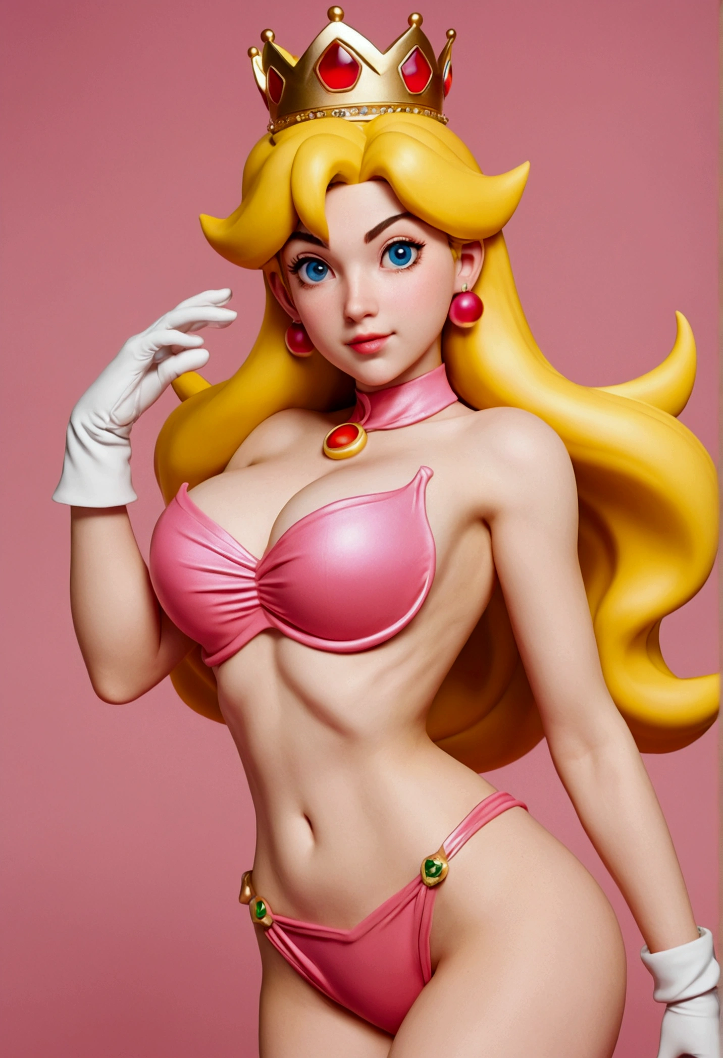 Princess peach without clothes