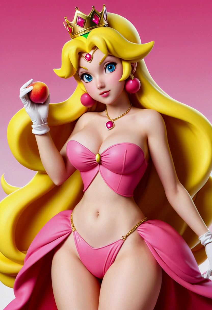 Princess peach without clothes