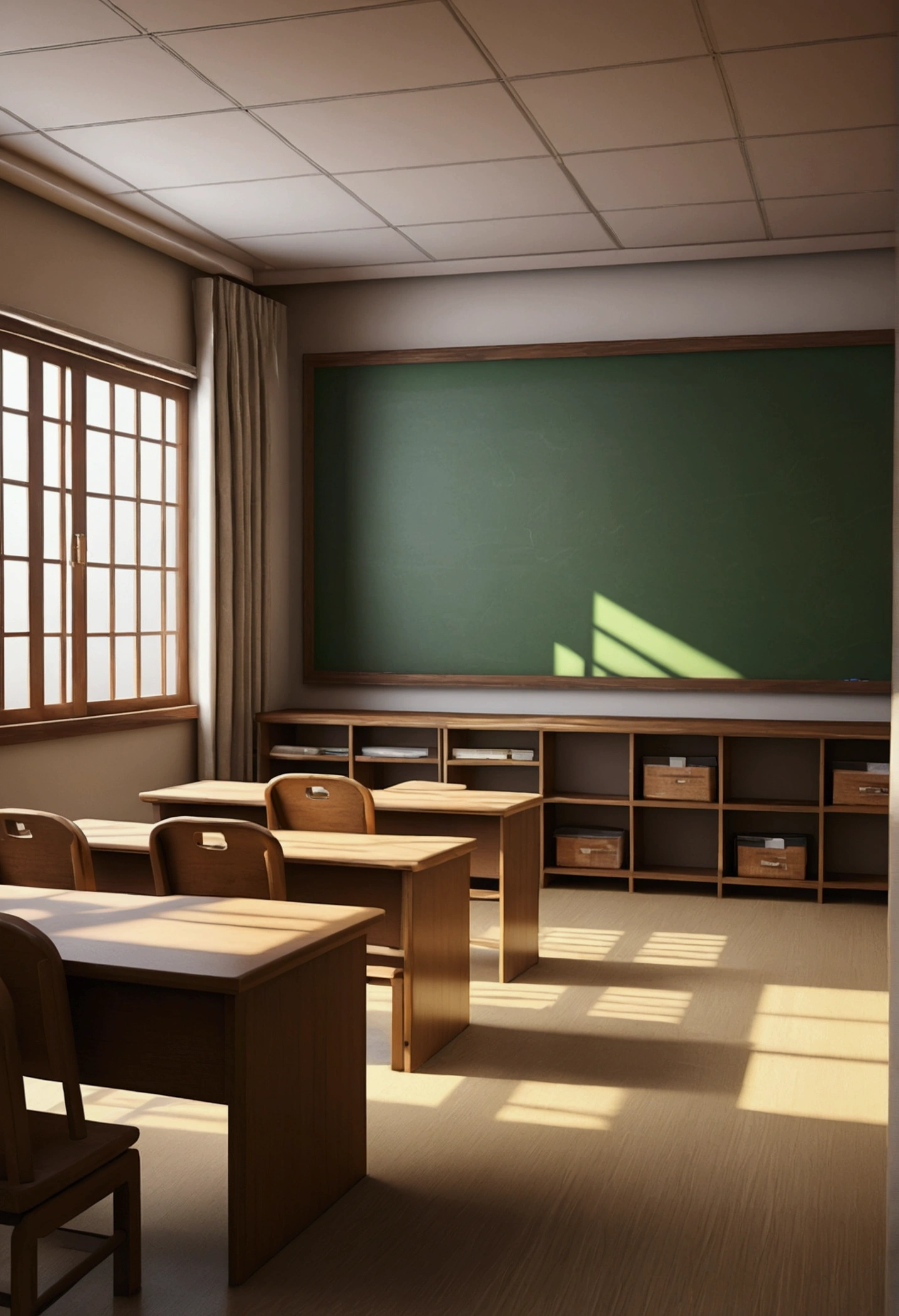 united china, class room,new, highest quallity, highy detailed, realistic shadows, realistic texture