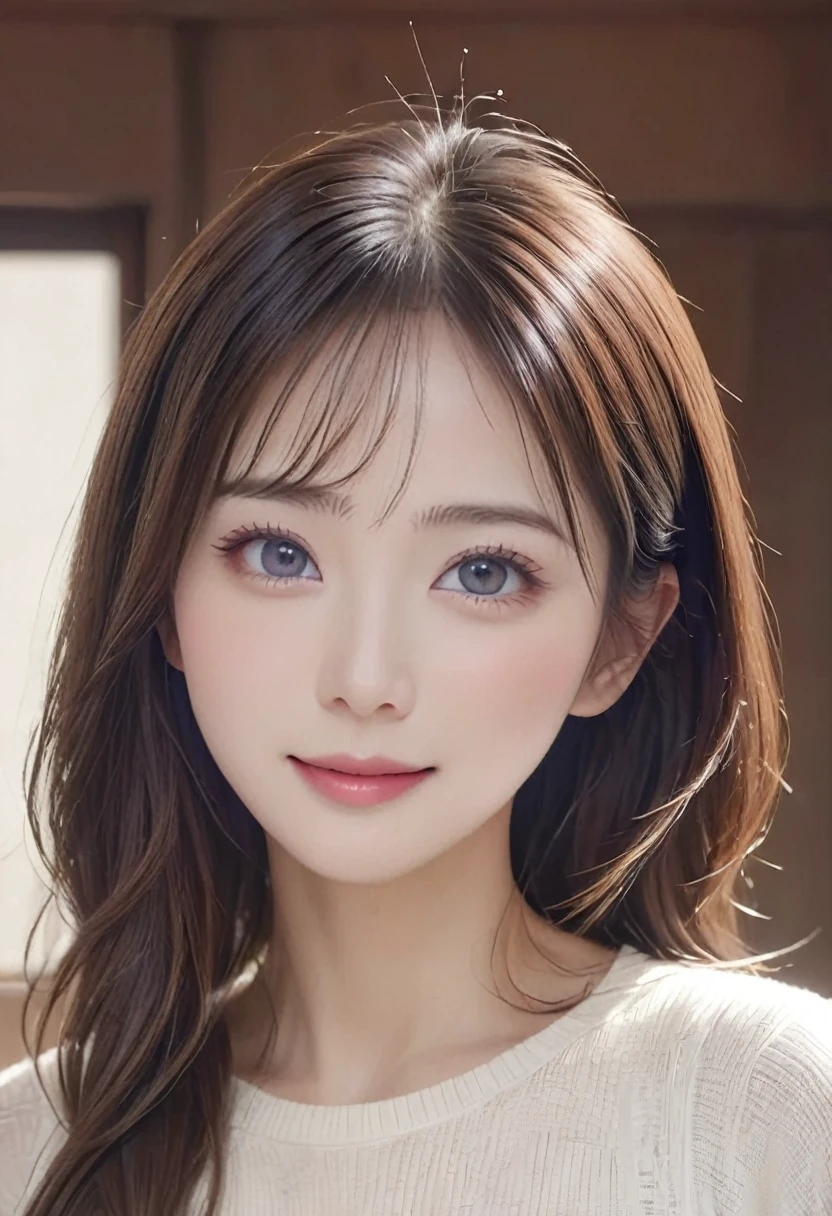 最高masterpiece, 27 year old married woman、Cowboy Shot、Very delicate and beautiful, One Japanese woman、Attractive married woman、Beautiful brown hair、Dark Eyes、T-shirt and jeans、 thin, Slender body,slim, Background of the front door of the house、Perfect Makeup、Princess, Beautiful Eyes, Big smile, (masterpiece, Highest quality:1.2), High res, Very detailed CG ユニティ 8k 壁紙, Perfect lighting, colorful, Ultra-high res,4K,Very detailed, photograph, 8k, High resolution, Detailed face、Detailed eyes、Symmetrical eyes、