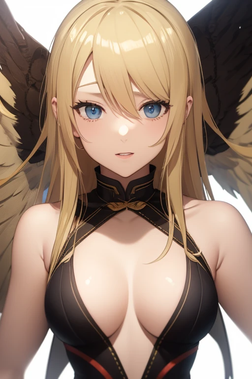 2D blonde haired girl with wings