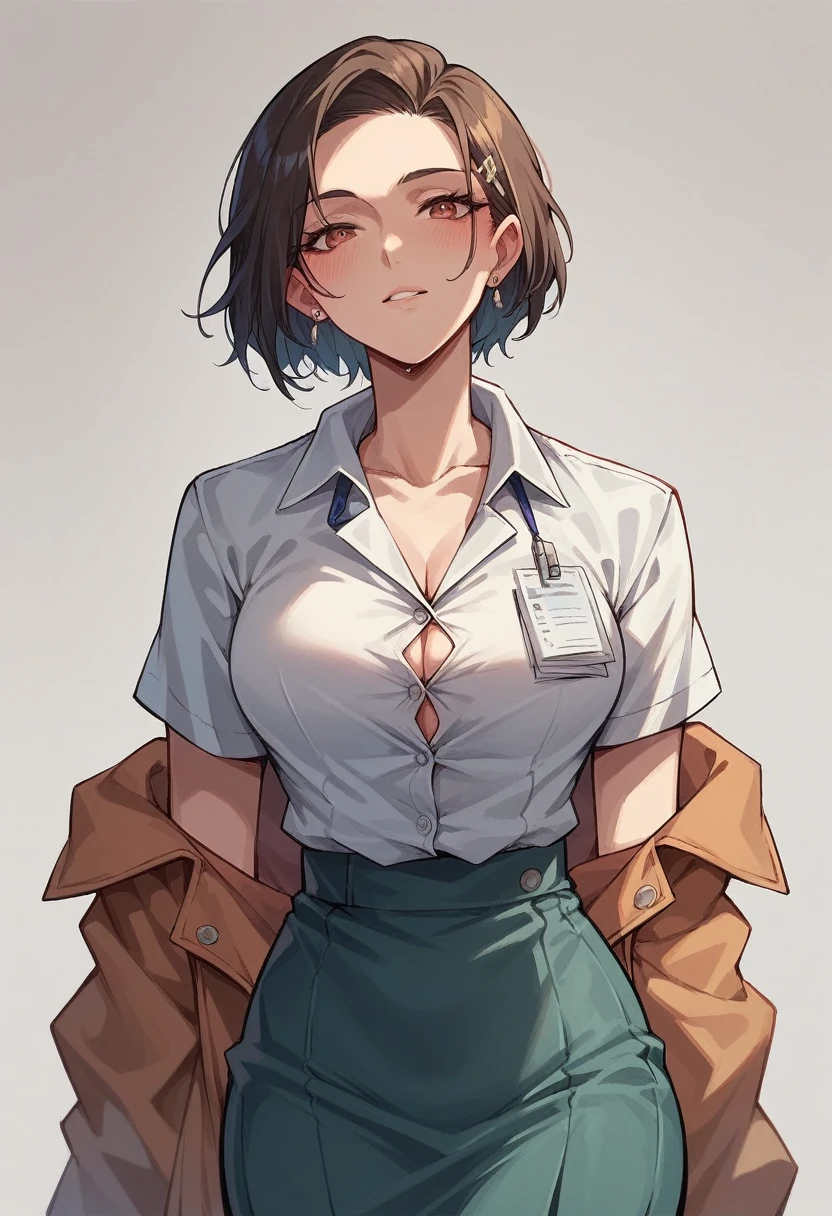 It generates a doctor only with the gown and without clothes showing her private parts
