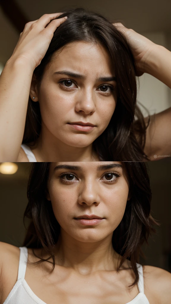 HUMAN FACE, HAPPY, SAD, SAD, ANXIOUS, WORRIED,WOMAN,