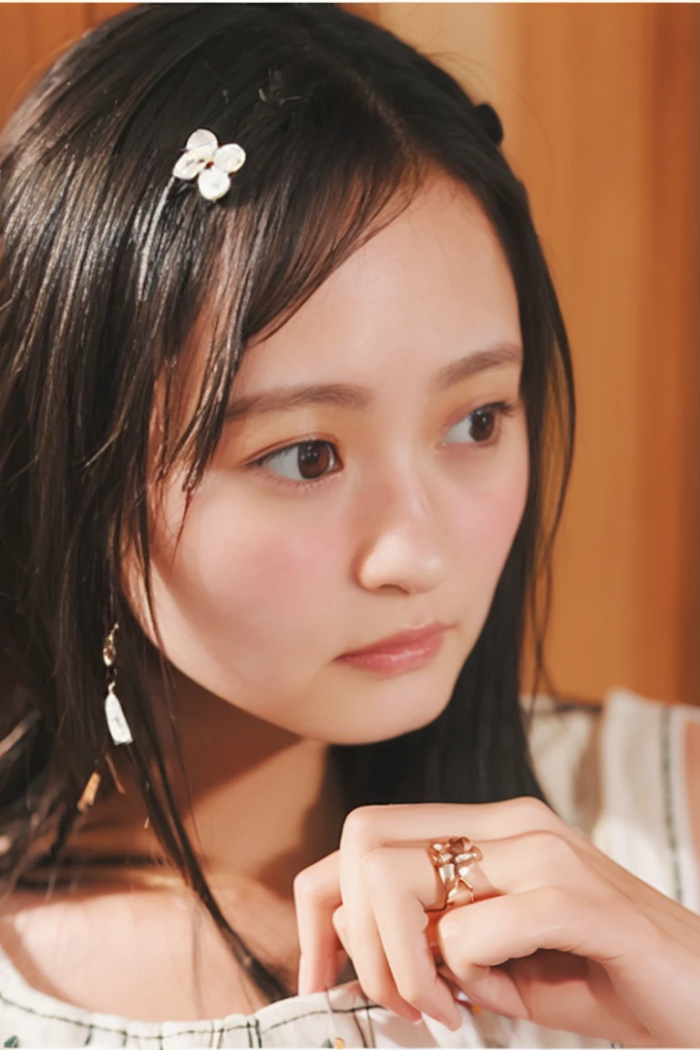 (Highest quality、High resolution、8k、masterpiece:1.55、Film Grain)、((Full body photography:1.0))、Japanese women、A woman with a cute upward gaze、Tank top with loose chest、Full body photography:1.33、Stylish clothes that show off your body lines and look great on Instagram、No underwear:1.88、Light brown hair、cute、Lens flare、((Nice style))、Highly detailed photos、Very beautiful and ideal、Super no makeup、(8k、RAW Photos、Highest quality、masterpiece:1.2)、(Realistic)、1 girl、((Looking into the camera:1.4))、Hair blowing in the wind