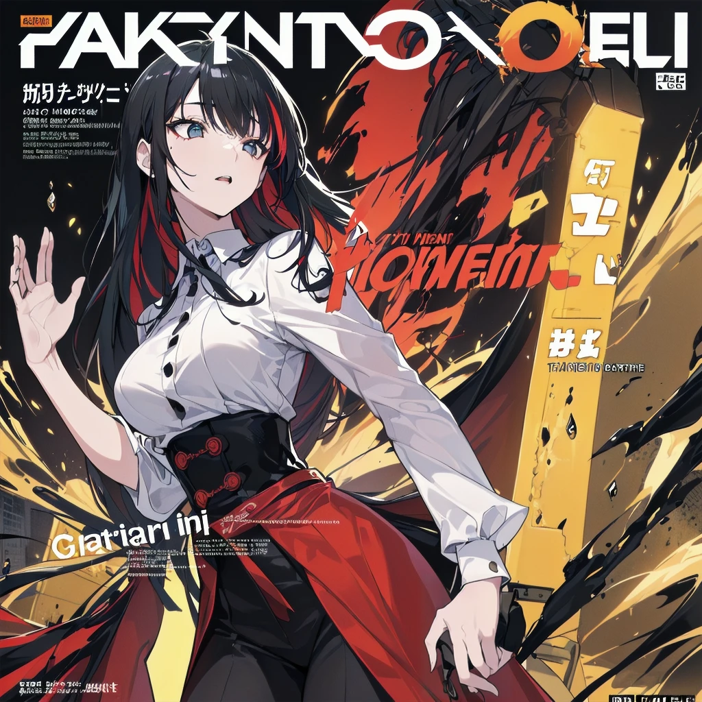 ((((dramatic))), (((Grainy))), (((intense))) film poster featuring a young platinum black hair woman as the central character. She stands have confidencely in the center of the poster, wearing a stylish and edgy Harajuku-inspired hip hop Costume, with a determined Performance on her face. The background is aesthetic atmospheric dark and Grainy, With danger and tension. The article is bold and to attract attention, with a Catchy tagline that adds to the overall feeling of drama and excitement. The color palette is mainly dark with splashes of Vibrant neon colors, giving the poster a dynamic and visually impressive appearance,tachi-e
(magazine:1.3), (cover-style:1.3), fashionable, woman, Red hair、Vibrant, Costume, Sexy seductive poses, front, colorful, dynamic, background, element, have confidence, Performance, Holding, statement, accessories, Majestic, Coiled, The surrounding area, touch, scene, article, cover, bold, to attract attention, title, stylish, font, Catchy, Heading, big, impressive, Modern, trend, concentrated, fashion、