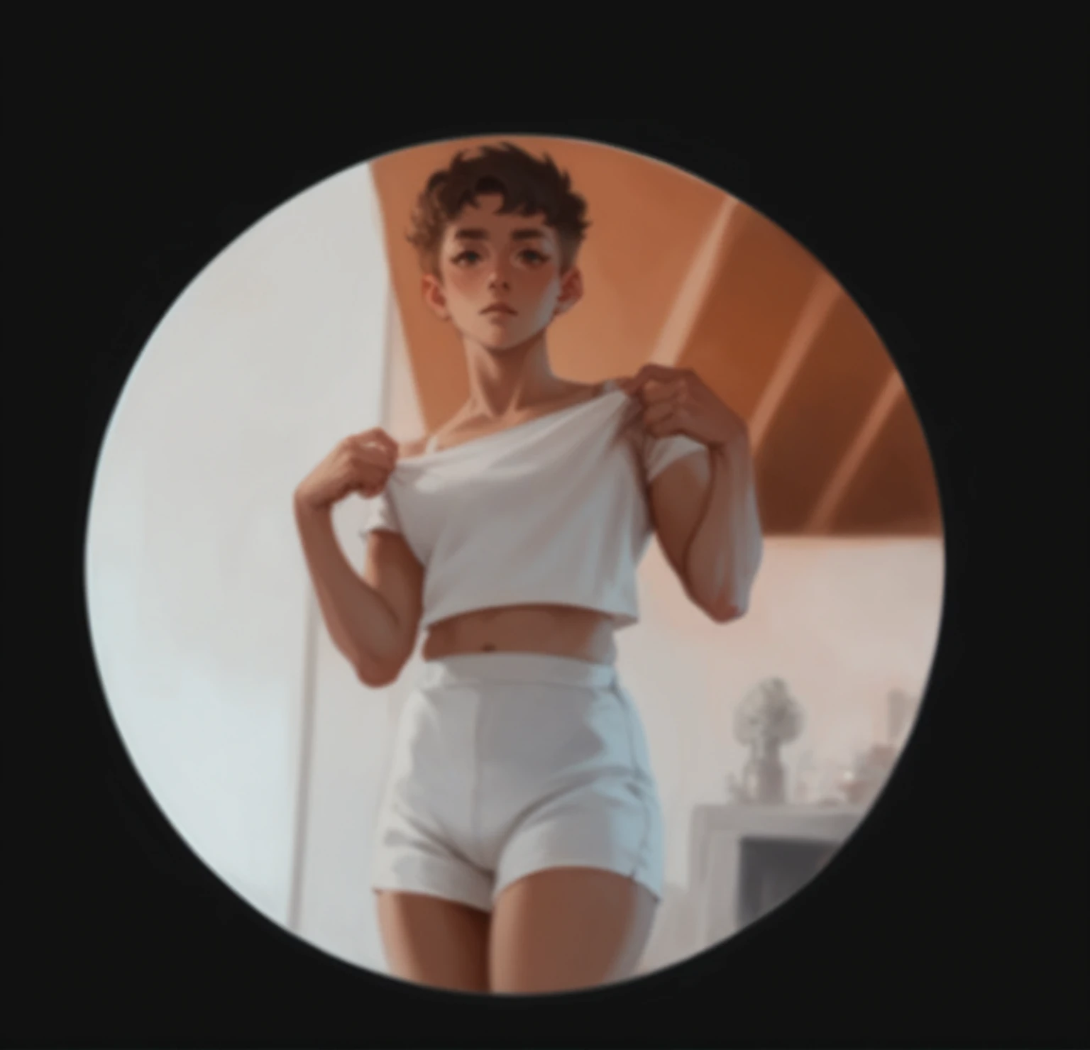 Femme grosse tenue moulante