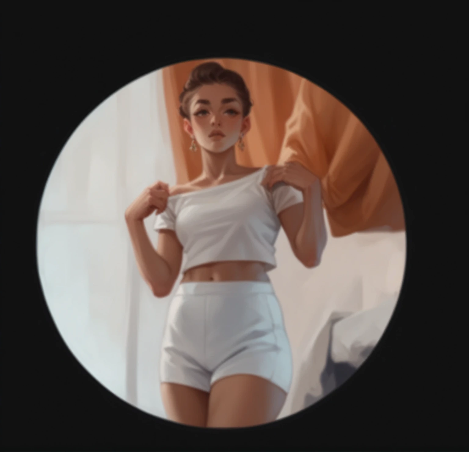 Femme grosse tenue moulante