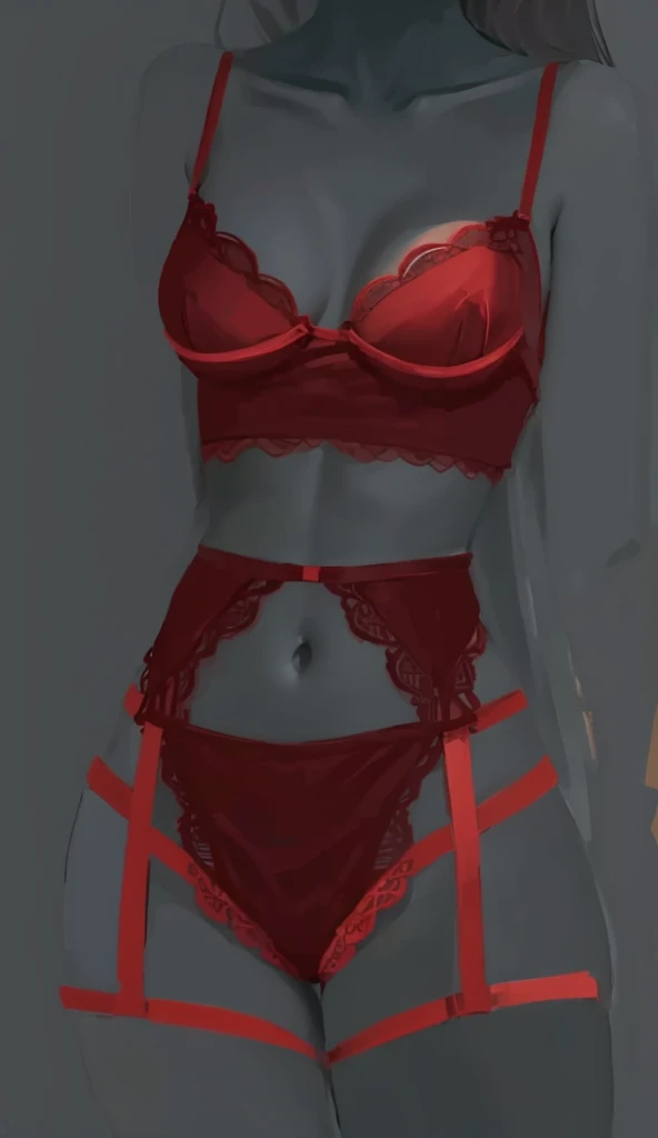 masterpiece, beautiful llustration, girl, dark red lingerie, laces, beautiful lingerie