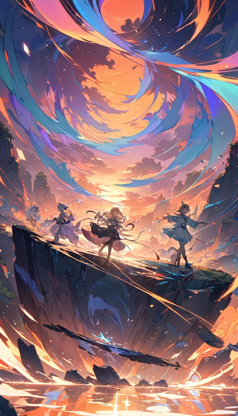 A serene sunset over a tranquil lake, piano and strings weaving a melancholic melody, a dreamlike landscape reflected in the still waters, soft colors and hazy outlines conveying a sense of calm
Powerful rock sound with a heavy bassline and driving percussion, a solitary figure standing atop rugged cliffs, dark tones and sharp angles evoking an overwhelming intensity
Upbeat rhythm and catchy melody of a lively dance track, young people moving through a vibrant city scene, vivid colors and avant-garde composition capturing a joyful, energetic atmosphere