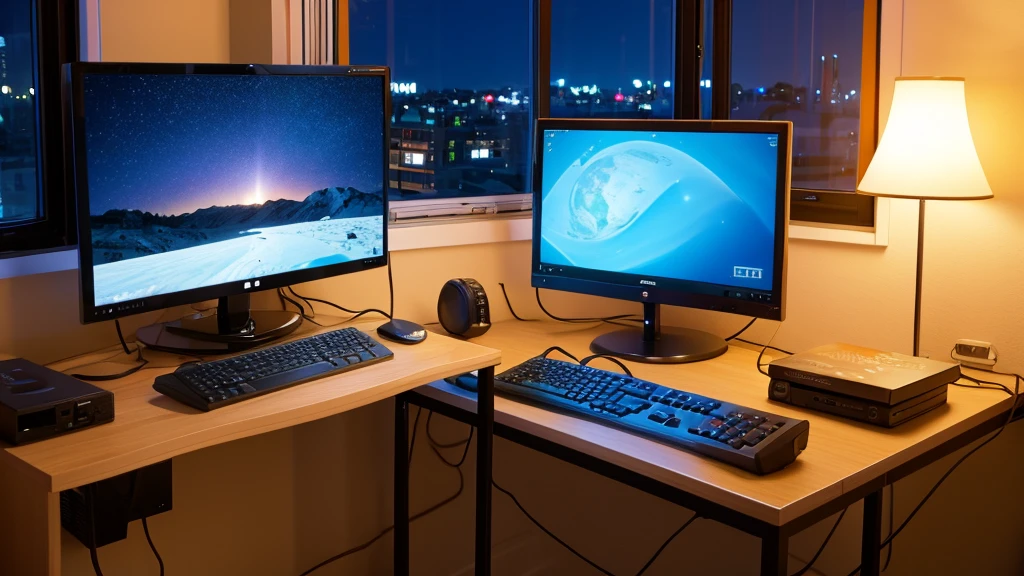 night、room、computer