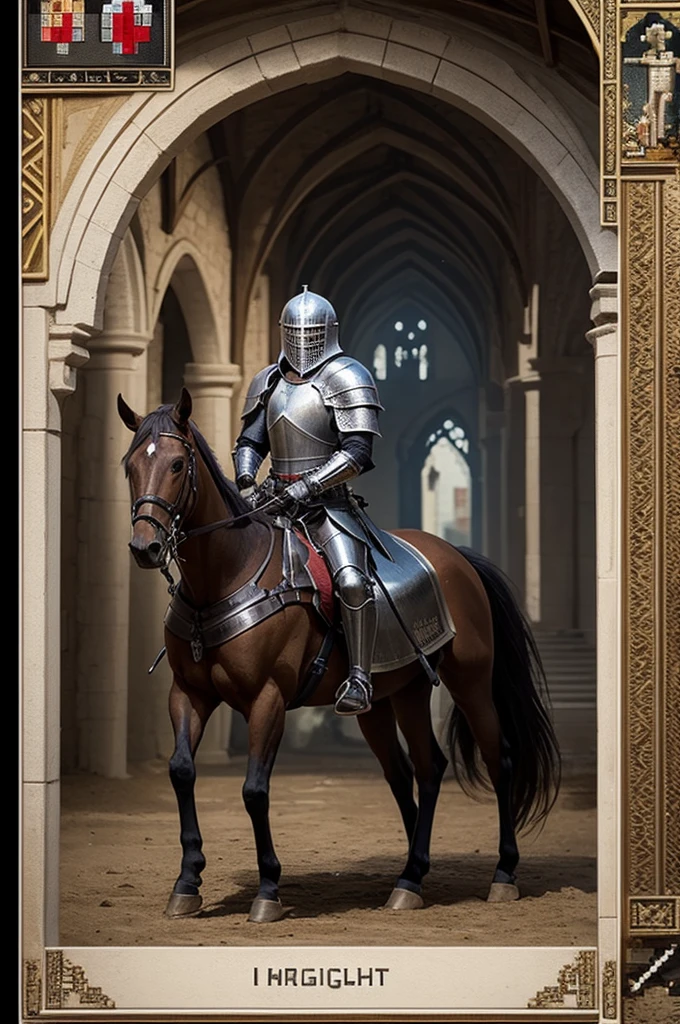 Medieval knight pixel art
