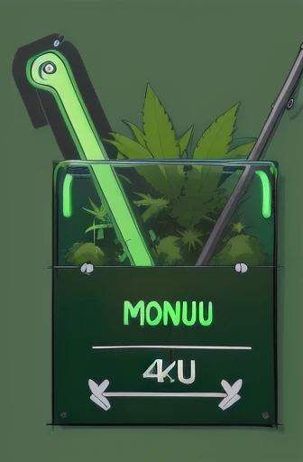 "420" menu page design, ((best quality, 4k, high resolution, masterpiece:1.2)), ultra-detailed, A4 format, ((("Green Bar" neon sign title:1.2))), (subtle cannabis leaf pattern), (stylized grinder icon:1.1), (minimalist blunt illustration:1.1), (abstract rolling papers design:1.1), (simplified bong silhouette:1.1), (discreet pipe icon:1.1), (relaxing atmosphere elements:1.2), soft green and earthy tones, clean modern design, simple sans-serif font, clear layout design, (organized menu structure:1.3), price alignment, consistent icon style, vector graphics, flat design elements
