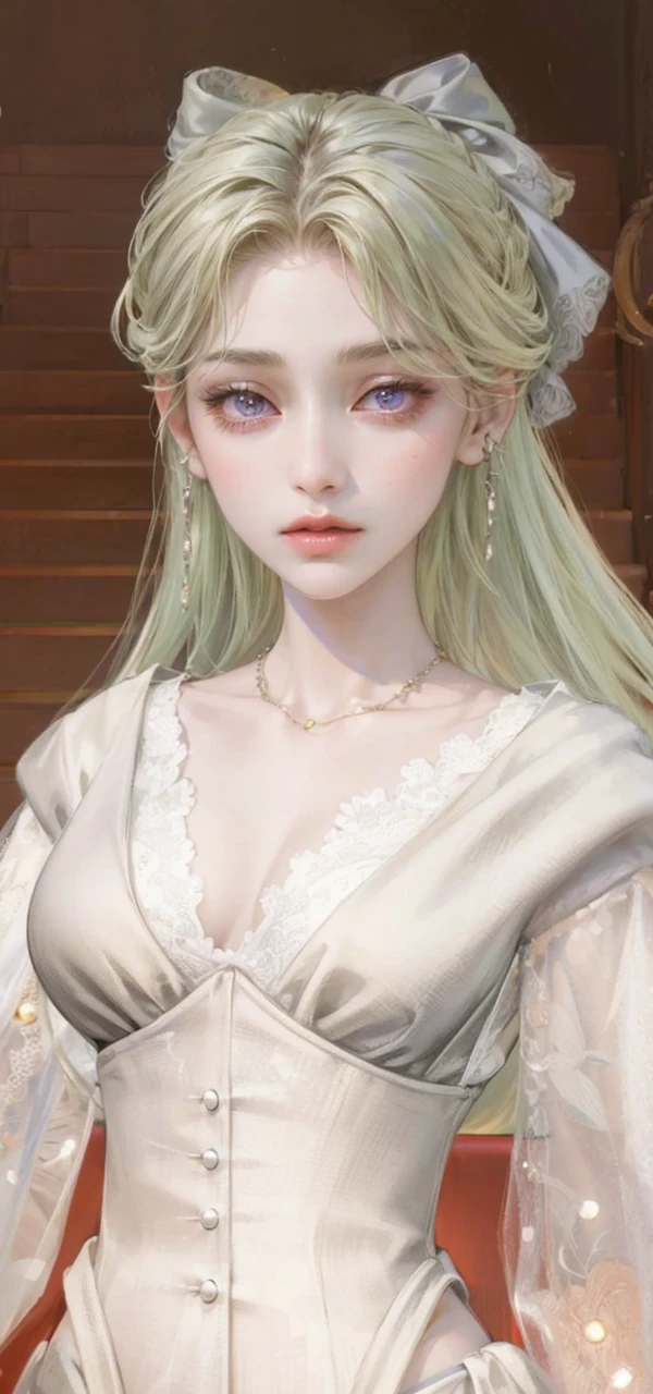 (masterpiece, top quality, best quality, official art, enchanting and aesthetic:1.2), 1female, light hair, purple eyes, black jacket, red tube top, jewelry, tired, expressionless, park background, standing, detailed background, night background  