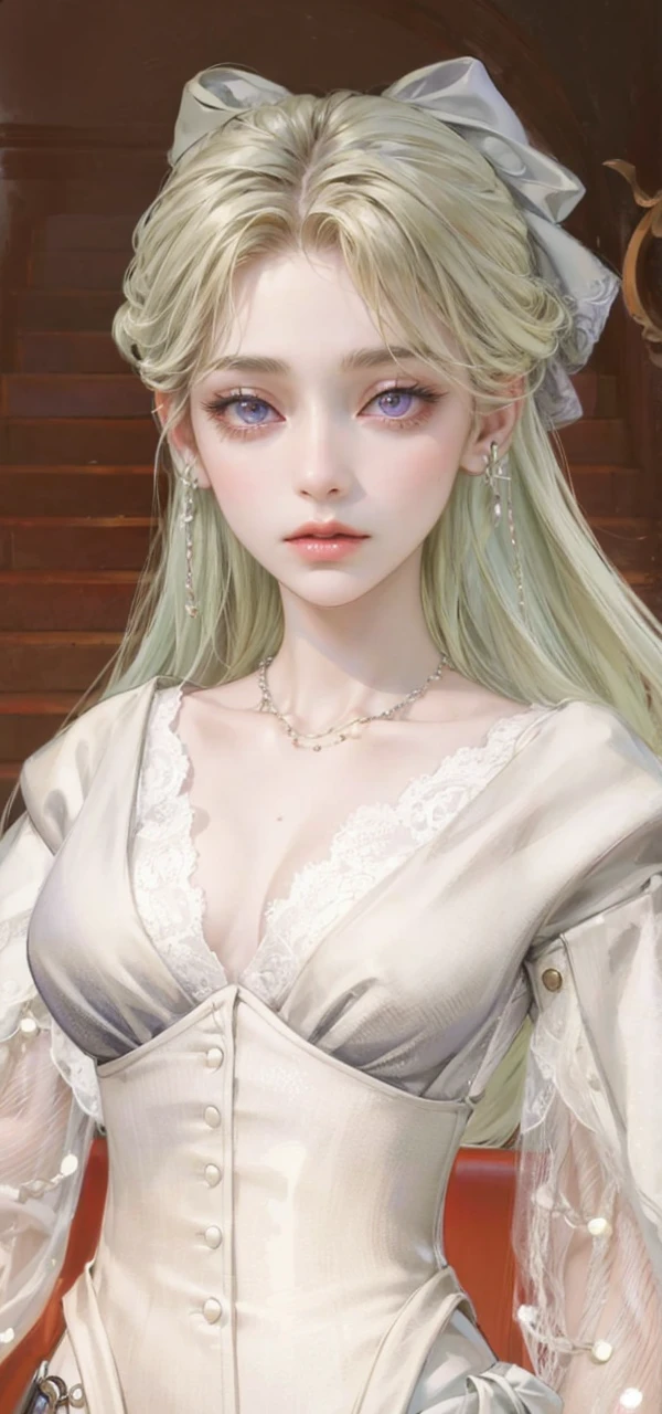 (masterpiece, top quality, best quality, official art, enchanting and aesthetic:1.2), 1female, light hair, purple eyes, black jacket, red tube top, jewelry, tired, expressionless, park background, standing, detailed background, night background