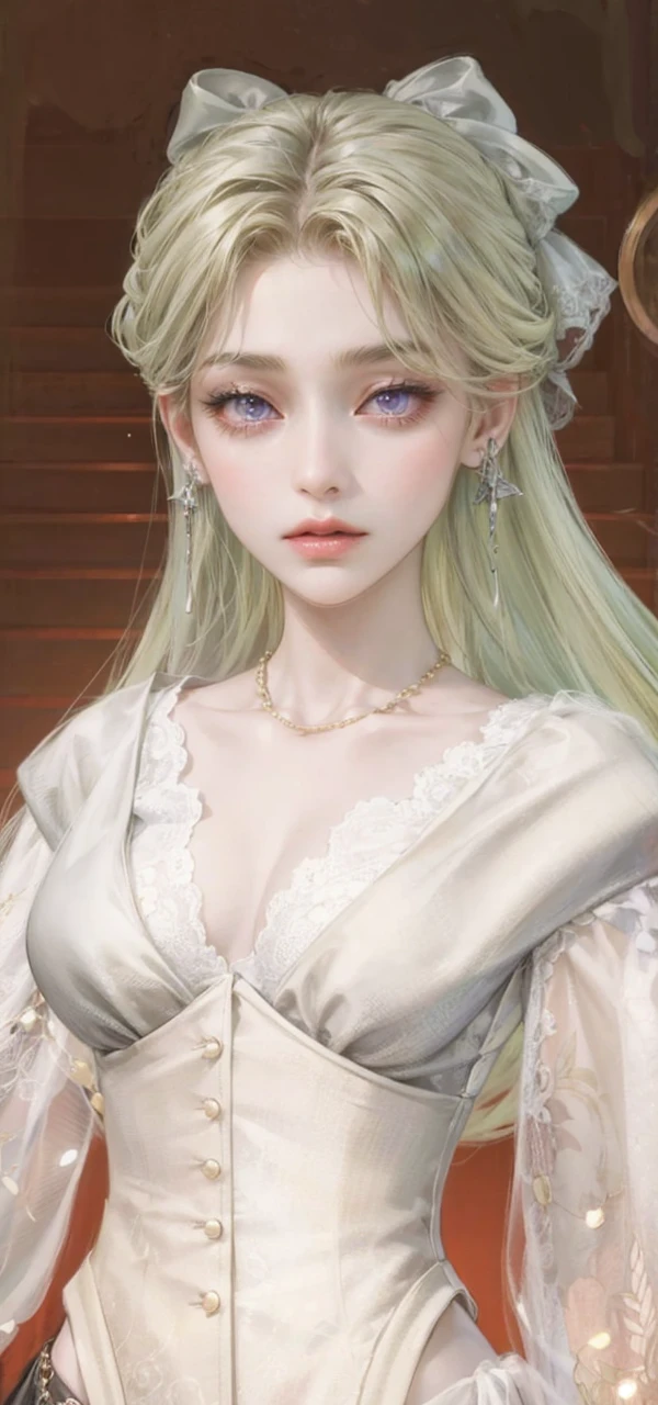 (masterpiece, top quality, best quality, official art, enchanting and aesthetic:1.2), 1female, light hair, purple eyes, black jacket, red tube top, jewelry, tired, expressionless, park background, standing, detailed background, night background