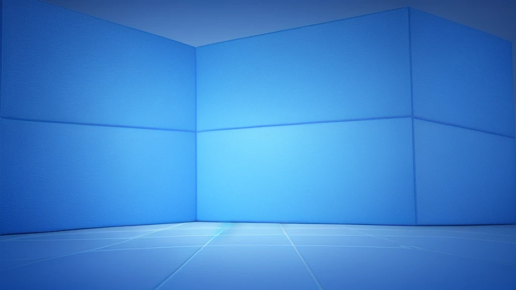 Create an image in full HD resolution (1920x1080) of 16 by 9 squares arranged in a grid pattern. Each square should have a solid color with a random shade of blue, without any drawings or patterns inside. Ensure all squares are of uniform size, fitting perfectly within the 1920x1080 resolution
