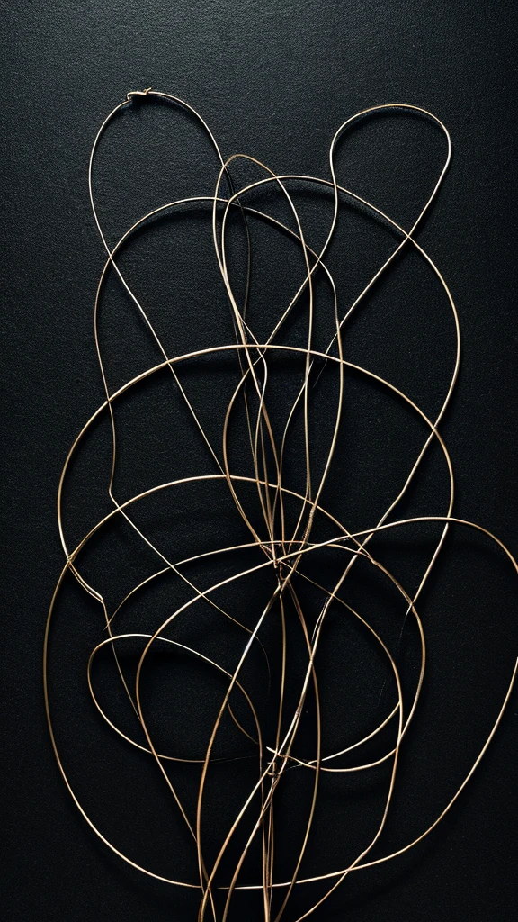 Barbed wire forms on a black background isolated