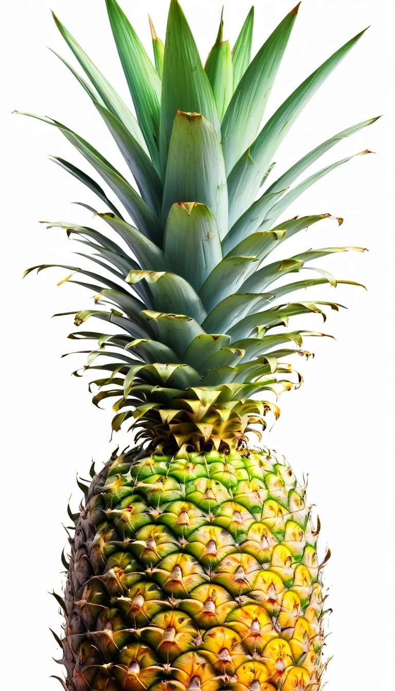 Arte vectorial, downtown, a pineapple, vector, realistic vivid colors, White background, detailled image, vector feito para estampa de camiseta, 2d, PICTURE REALISTIC
