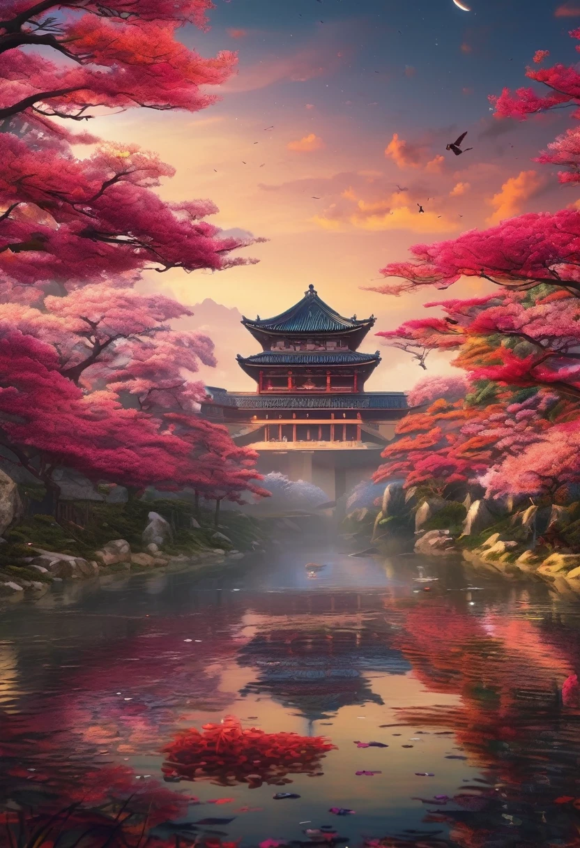 、imperial palace、Asahi、Highly detailed digital art in 4K, Amazing artwork in 8K, 4K Detailed Digital Art, Beautiful Art UHD 4K, Epic dreamy fantasy landscape, Impressive and fantastic landscape, 8K high quality, detailed art, Digital Art 8k, Digital Art 8K, Mysterious and fantastic landscape, Awesome mobile wallpapers
