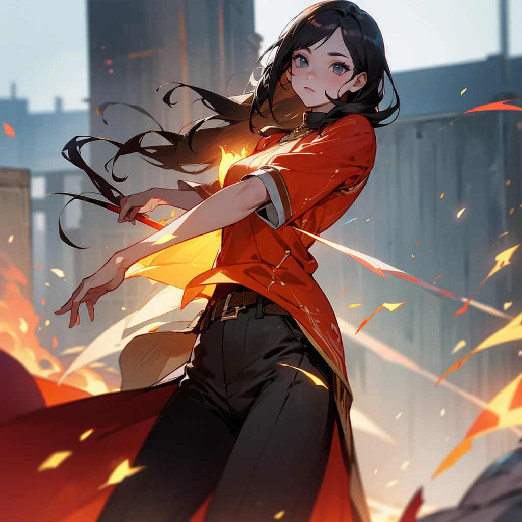 One from free fire with beautiful clothes in the back has free fire