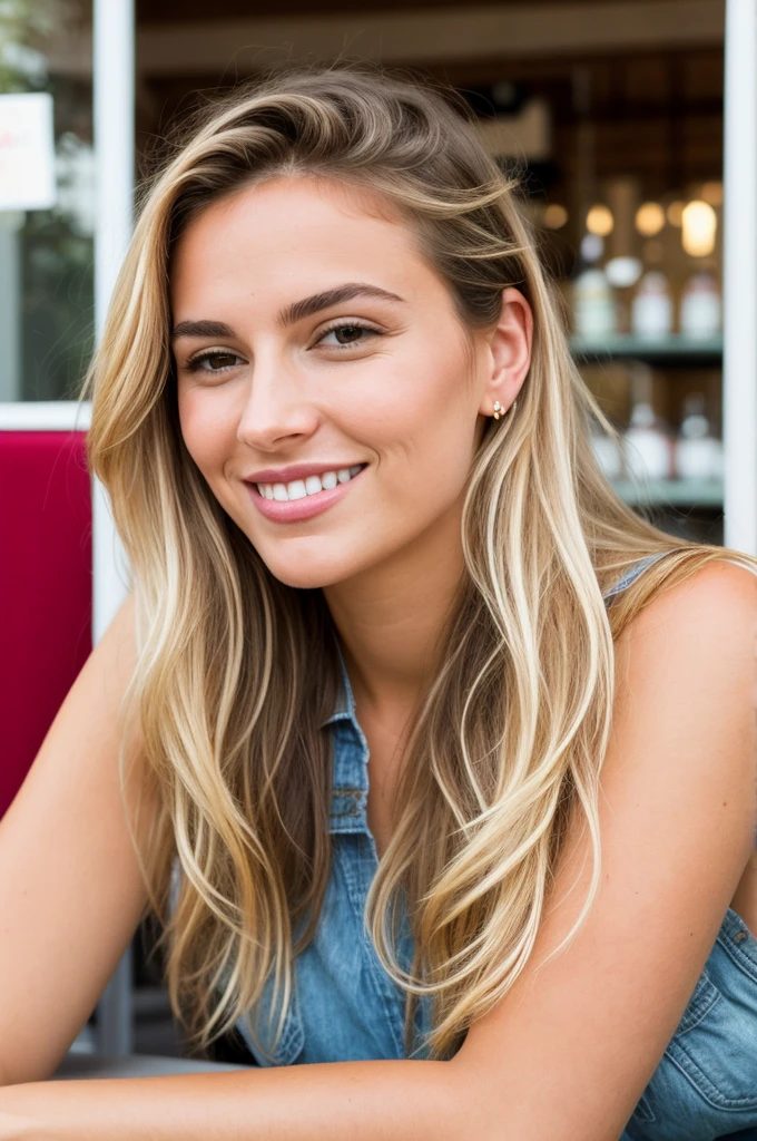 (Photo portrait) de (femme vctj:1.0), assis près de la table, au restaurant, hamburger dans une assiette, regarder la caméra, souriant, hyper-Réaliste skin, pores et taches de rousseur, (elle a les cheveux blond sable, Long, désordonné), ses cheveux sont tirés en arrière sur son oreille, son oreille a des boucles d'oreilles serties de diamants, (elle porte un t-shirt graphique, leggings foncés lululemon, monticule subtil), une peau saine et bronzée, rougir, ses bras détendus près de son corps, ,pose détendue, elle est dans le noir avec une lumière naturelle, peau radiante , étouffant, alléchant, visage parfaitement cadré, mains parfaitement détendues, Des doigts parfaits, Vernis à ongle, Bonnet de poitrine 34 G (portrait parfait, des yeux incroyables:1.1), a work de art, belle composition, Nombre d'or, plaisir ludique joie, inspirant, (texture de tissu de la plus haute qualité), chaque détail,Traits fins du visage – (la plus haute qualité) ,Appareil photo argentique Leica, High quality ○○ détaillé – ○○ details ultra détaillé(Ultra-fin ), PhotoRéaliste, Extremely détaillé(Extremely détaillé) , (image la plus détaillée, reflet, Réaliste)○○ résolution – ○○ résolution ultra haute résolution(Une haute résolution),photos ludiques, sexy et détendues ((Meilleure qualité)), ((chef-d'œuvre)), (détaillé), visage parfait