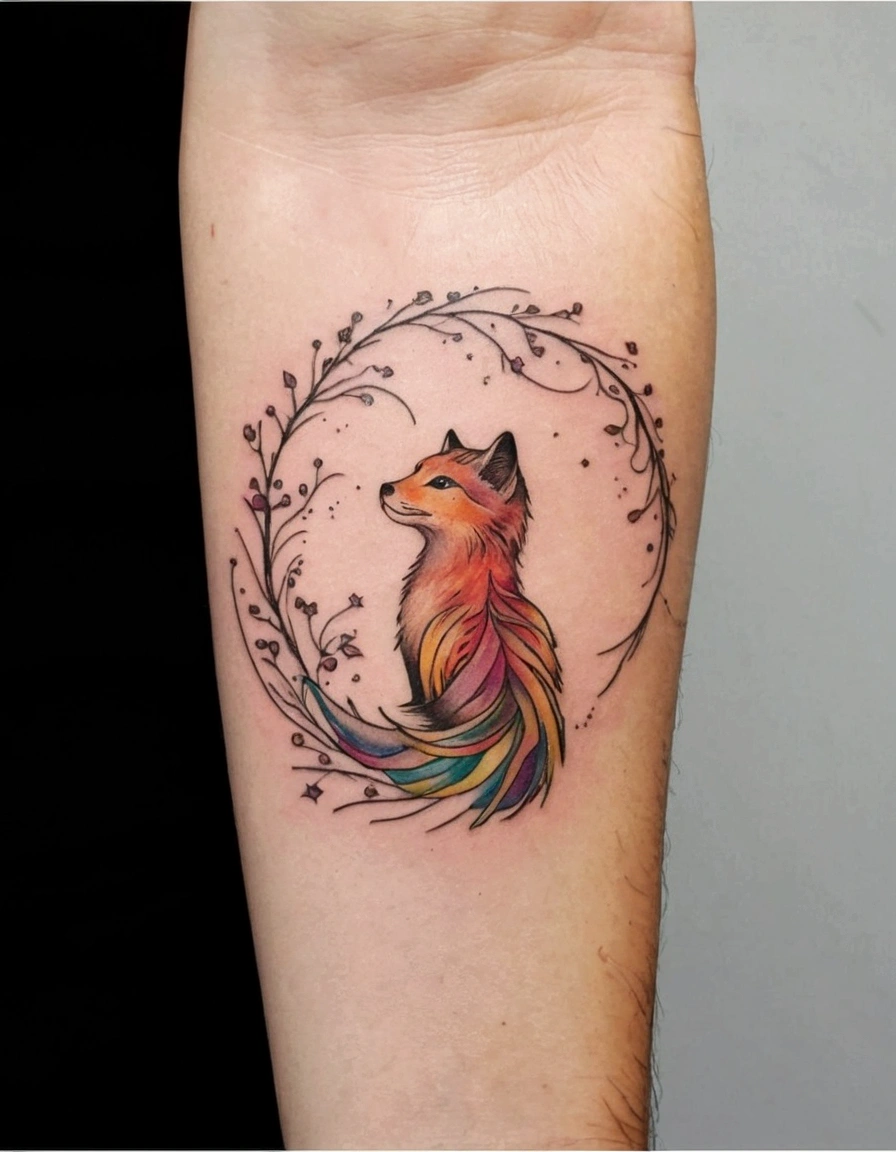 Use the image of this tattoo and make a version with more details, but without modifying the image, just add more details