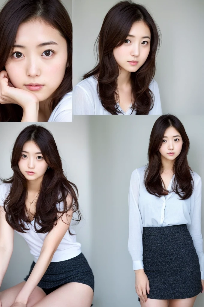 (((One girl,alone))),(Highly realistic photos, High resolution, Detailed face, Beautiful Eyes) Japanese women, 21 years old, Cute Face, alone:1, Nice body, Medium chest, ,Hairstyle, Take a photo book,,Healthy Body,Thighine Fujiko,Flip up your skirt、Showing panties