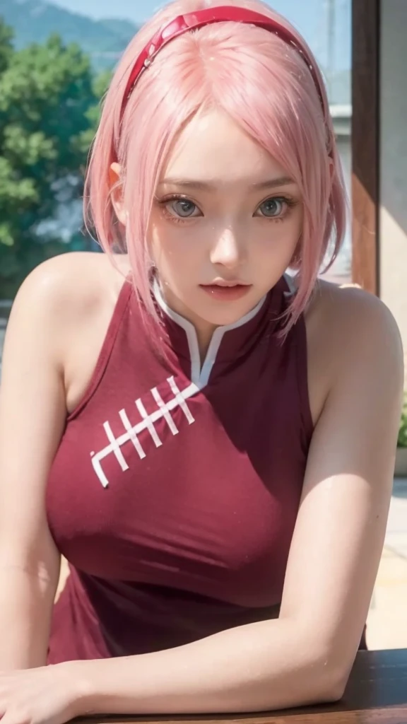 An anime girl transformed into a realistic character, the same realistic hairstyle, realistic, realistic pretty + cute face, realistic cool expression, customized clothes, realistic light, realistic shadows, realistic background, realistic big breasts ,change character anime photos into realistic photos, 4k, with maximum detail, high resolution, clear display, HD quality, perfect photo, realistic, detailed, quality, perfect, ultra hight, one photo, same style, detailed focus ,potret premium , detail Lora , A realistic photo girl, (the same realistic hairstyle), realistic beautiful face, realistic cool expression, adapt the same realistic clothes, realistic light, realistic shadow, realistic background, good image quality, very good image output, 4k, very detailed, realistic