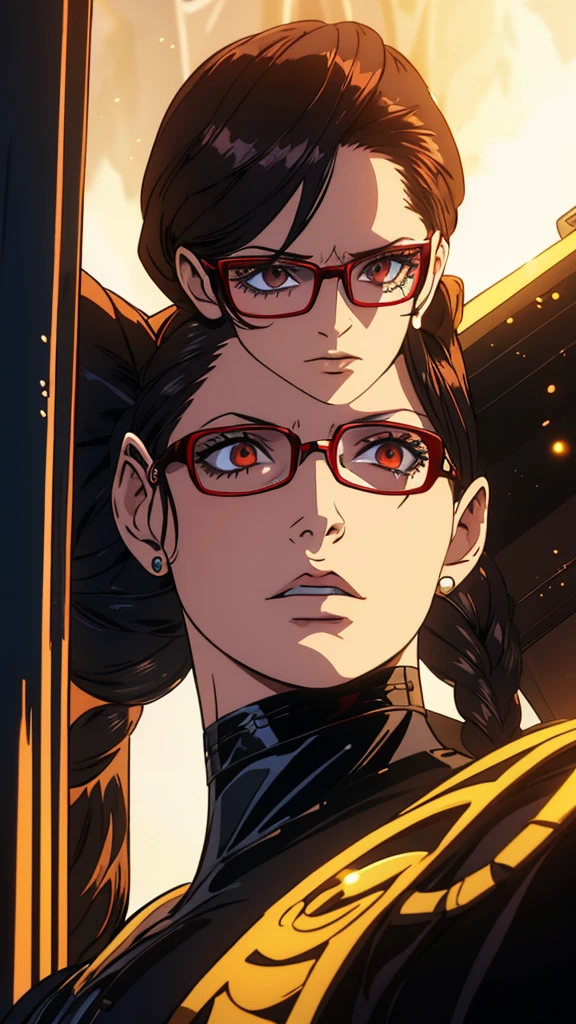 (cyberpunk military scientist:1) (1womanl) dark theme :: concentre-se no rosto closeup, curious face, Rosto de Katee Sackhoff, tall athletic woman futuristic ultra realistic cyberpunk, :: medium brown hair, nerd with futuristic glasses :: inside the cyberpunk office :: eyes browns :: natural lighting :: bokeh :: 8k :: best qualityer :: work of art :: insanely detaileda:1.5