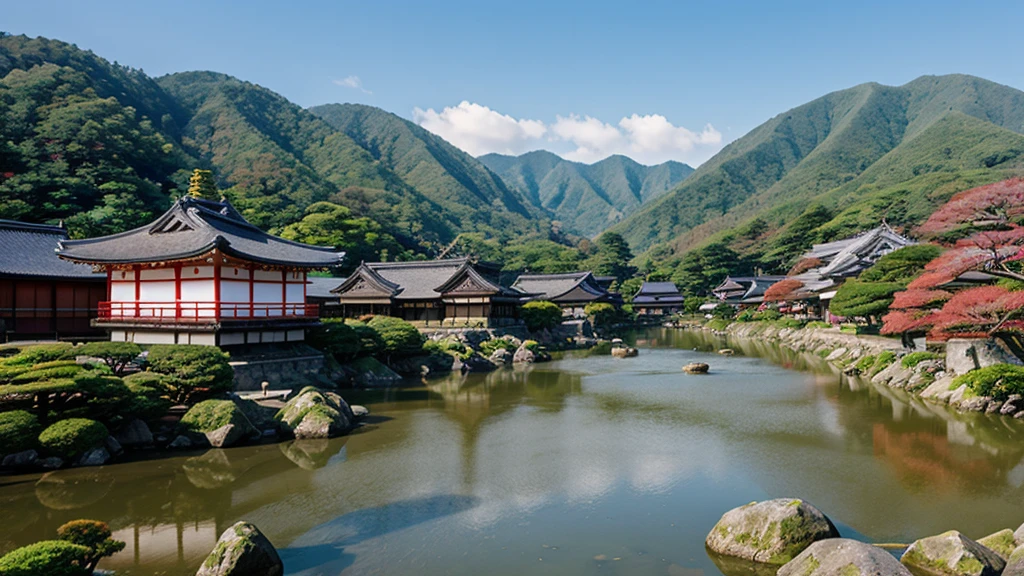 japan country, Village, Landscape