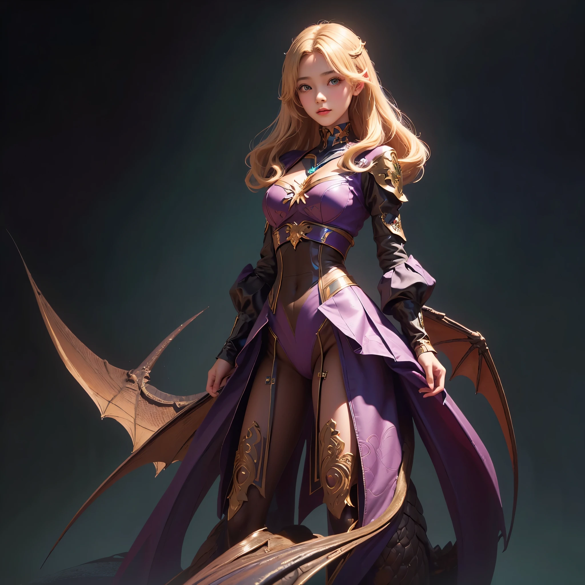 Polychrome,, night, dark, blonde, Show Viewer, In-person audience, Limited Edition Palette, Dragon Background, Shine,(Highly detailed CG Unity 8k wallpaper),(masterpiece), (Highest quality), (Vaporwave Style), (Super detailed), (Best illustrations),(Best Shadow),Perfect lighting , Perfect Anatomy , Vibrant colors、