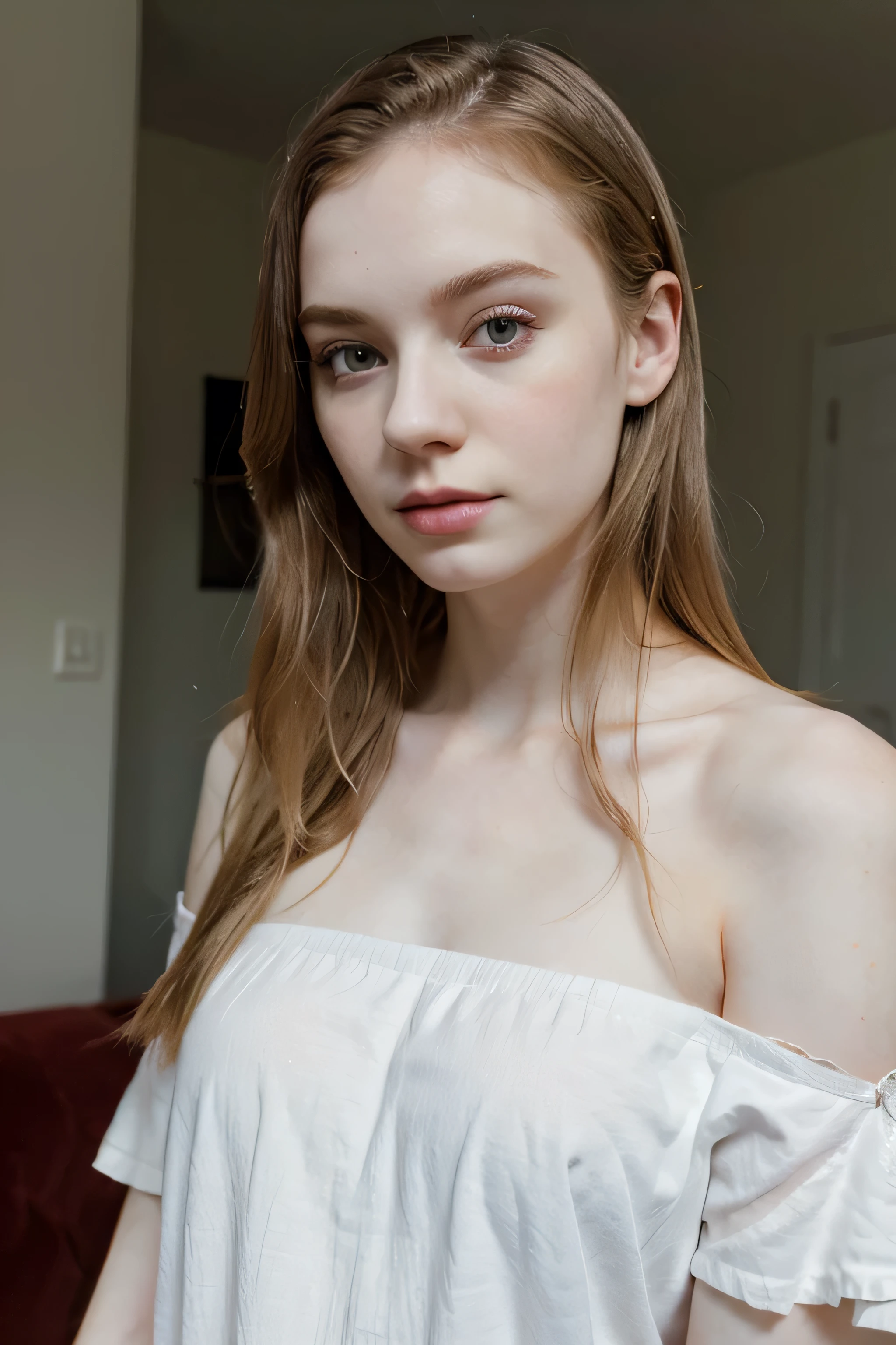 Young American Woman, pale skin