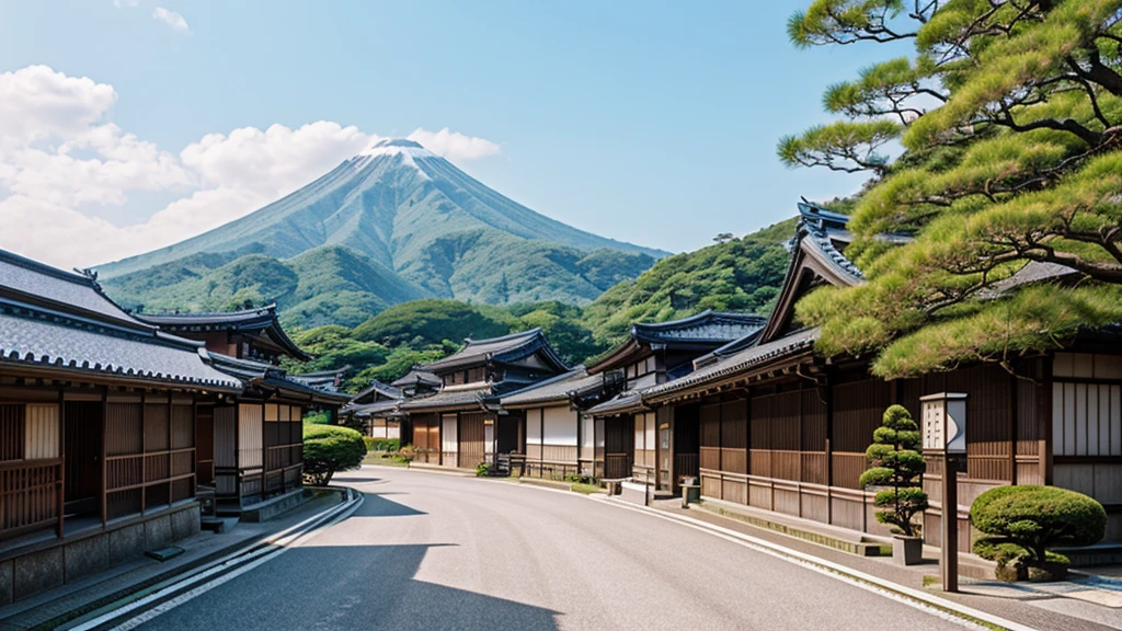japan country, Village, Landscape, modern