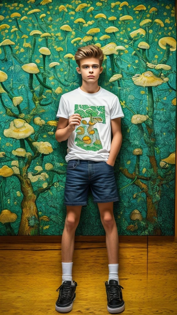 r Bart Simpson is alone, high on medicinal cannabis, holding a magic mushroom inside a Van Gogh painting and Bart has red veins in the whites of his eyes.