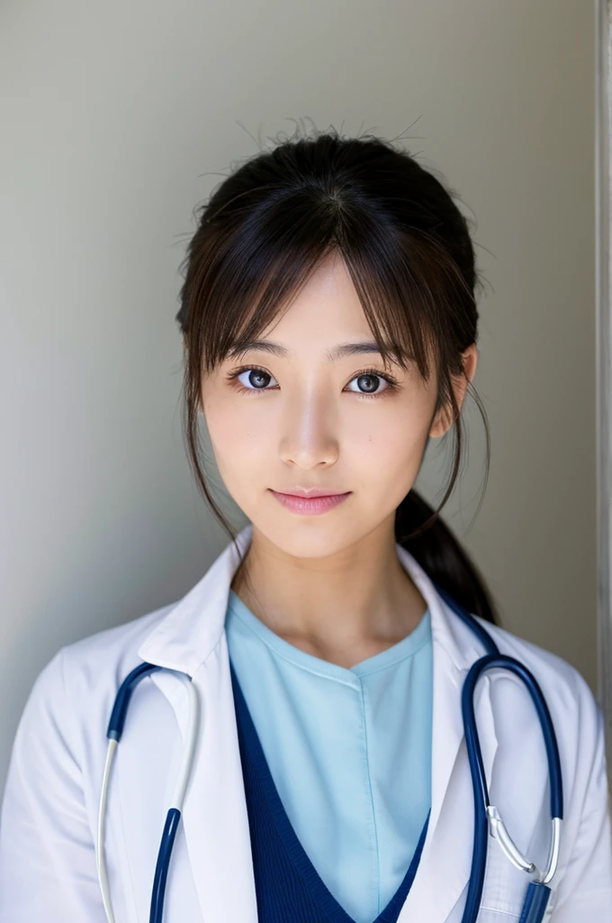 ((Highest quality)), ((masterpiece)), (detailed),Perfect Face,Japanese,Female doctor,White