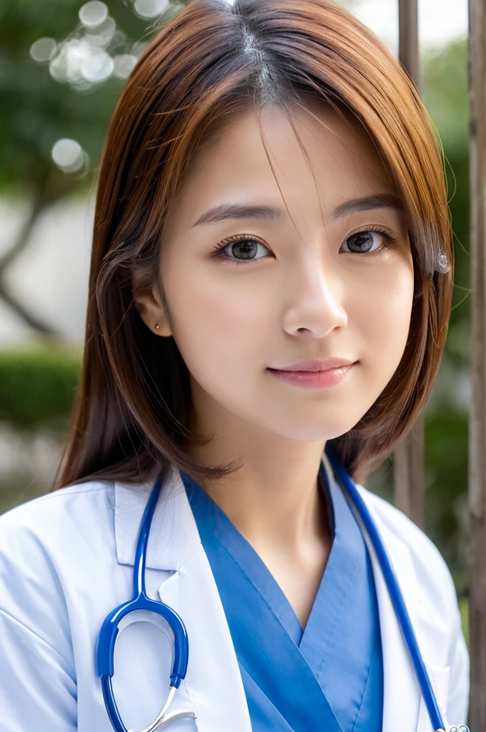 ((Highest quality)), ((masterpiece)), (detailed),Perfect Face,Japanese,Female doctor,White