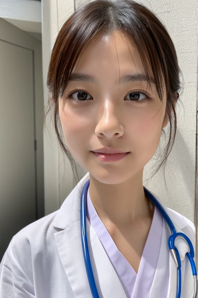 ((Highest quality)), ((masterpiece)), (detailed),Perfect Face,Japanese,Female doctor,White
