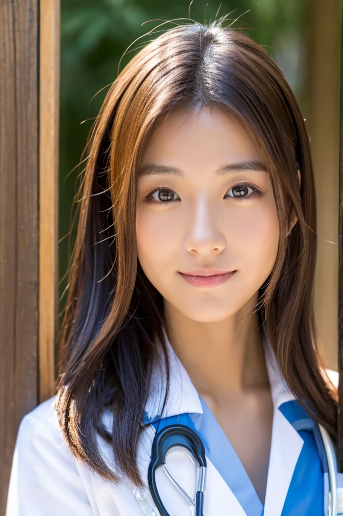 ((Highest quality)), ((masterpiece)), (detailed),Perfect Face,Japanese,Female doctor,White