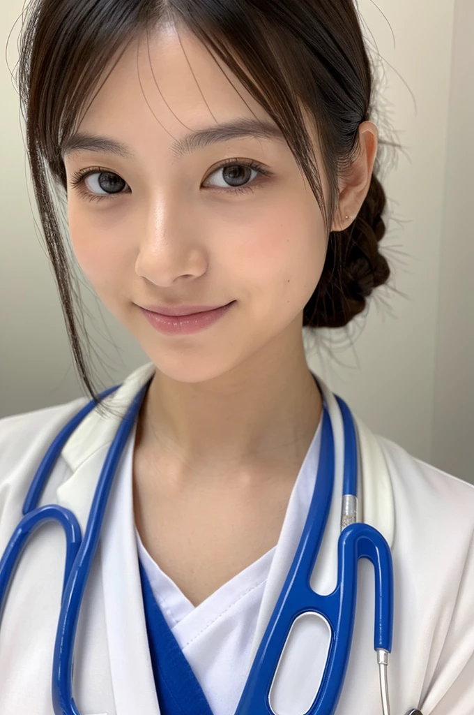 ((Highest quality)), ((masterpiece)), (detailed),Perfect Face,Japanese,Female doctor,White