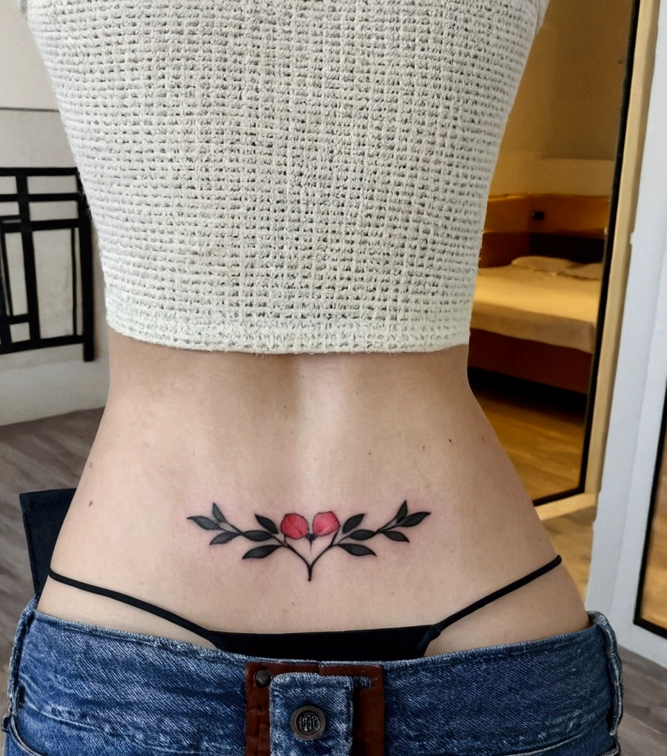 Use this tattoo as inspiration and create one in the same style as a rose