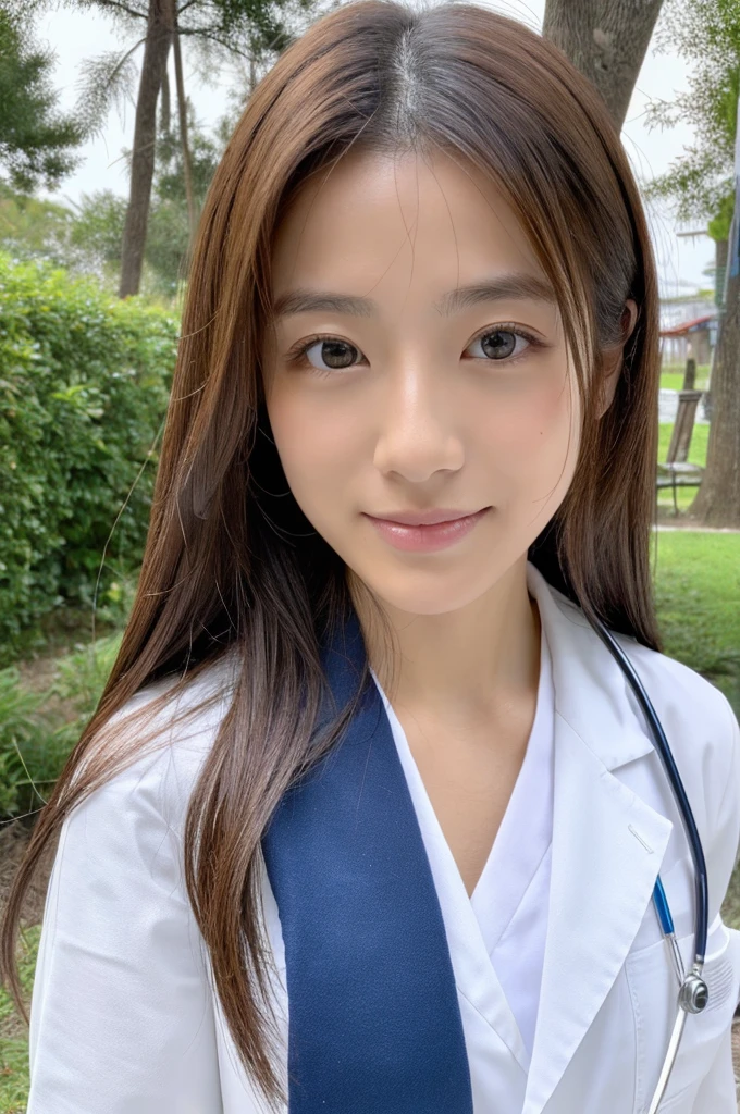 ((Highest quality)), ((masterpiece)), (detailed),Perfect Face,Japanese,Female doctor,White