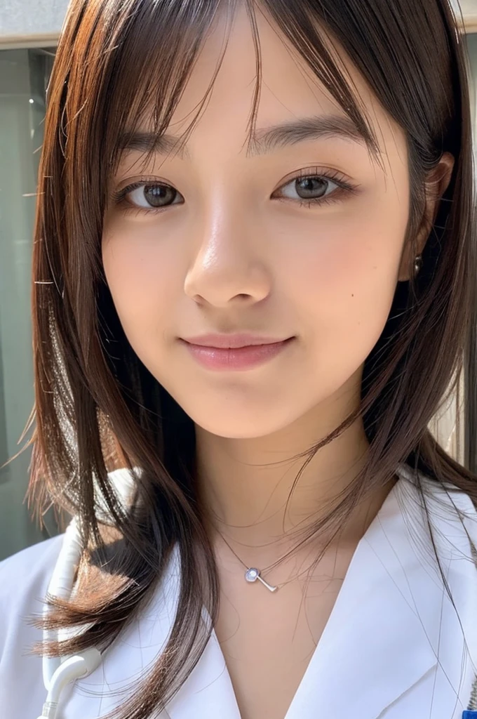 ((Highest quality)), ((masterpiece)), (detailed),Perfect Face,Japanese,Female doctor,White