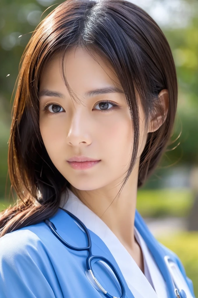 ((Highest quality)), ((masterpiece)), (detailed),Perfect Face,Japanese,Female doctor,White