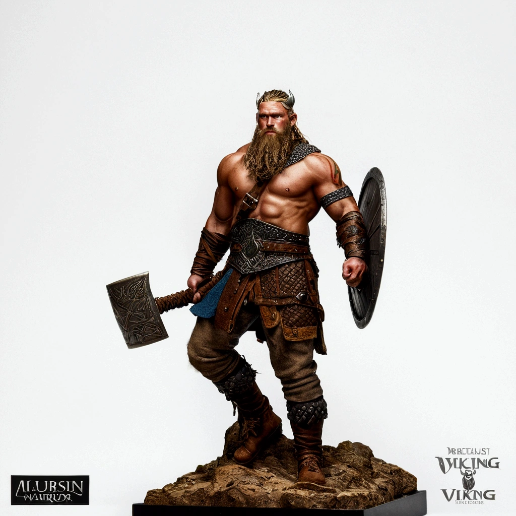 ultra realistic and detailed viking warrior