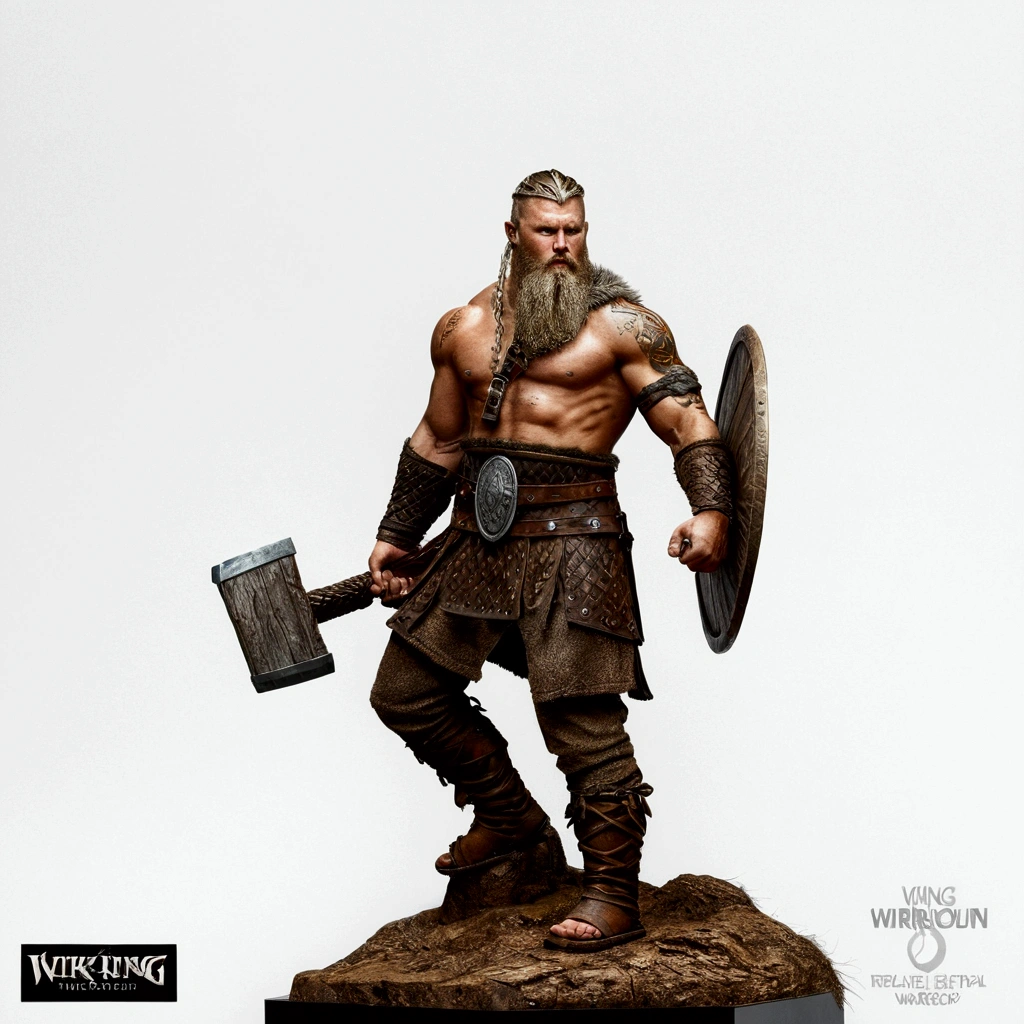 ultra realistic and detailed viking warrior
